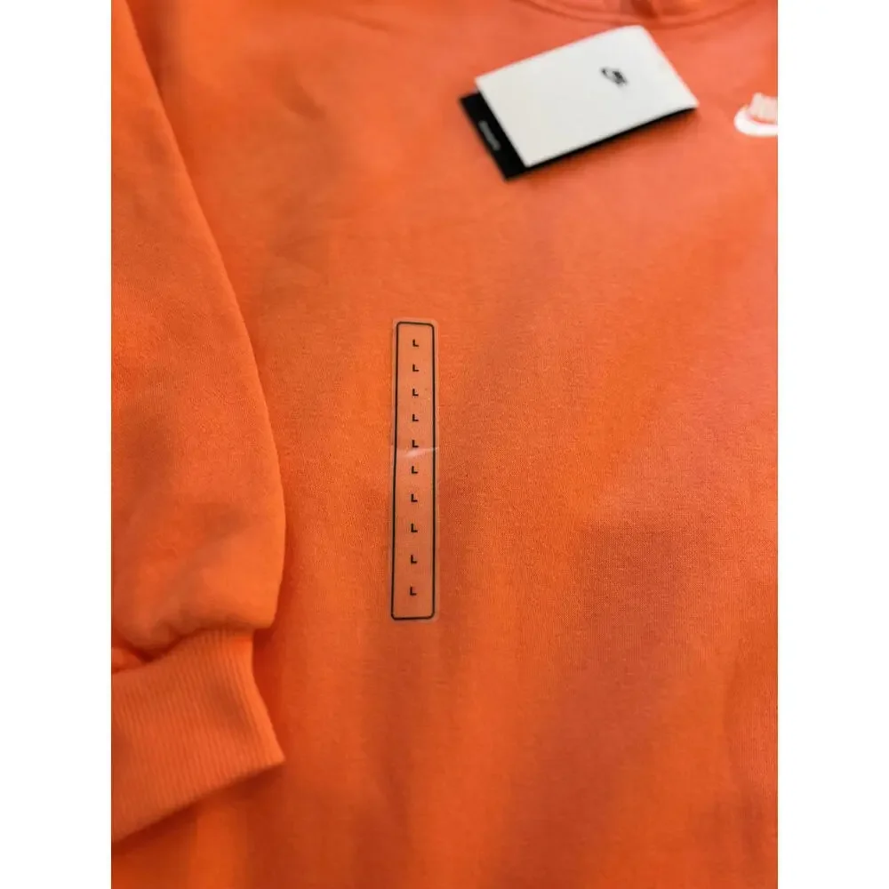 Nike Orange Pullover‎ Hoodie Sweatshirt Girls Size Large